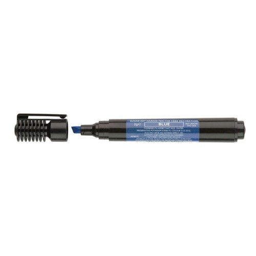 Sugarflair Markerstift Blau - essbarer Stift - Blau