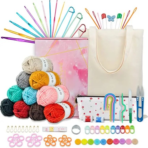 Creative crocheting starter kit - 96 pieces