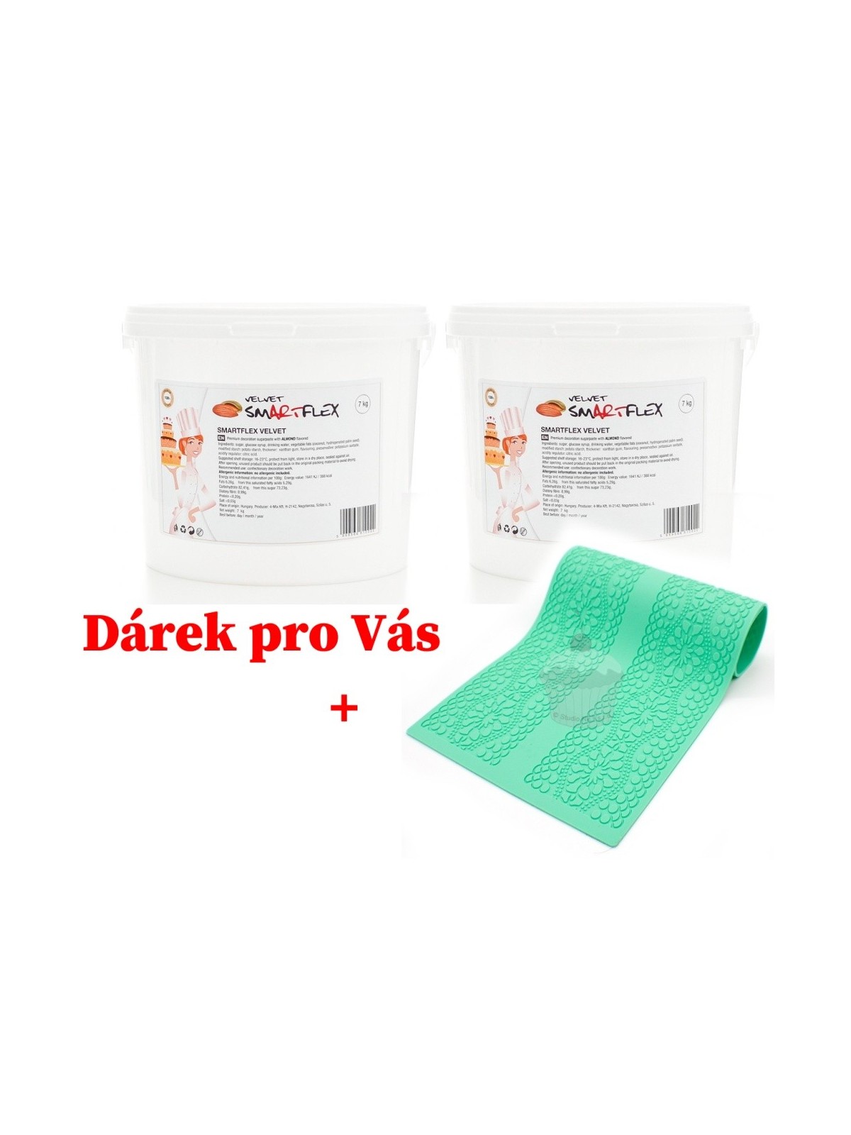 2 x Smartflex velvet migdał 7kg + koronka gratis