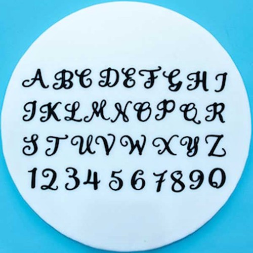 FMM Swirly alphabet and numbers - 2-2,5cm