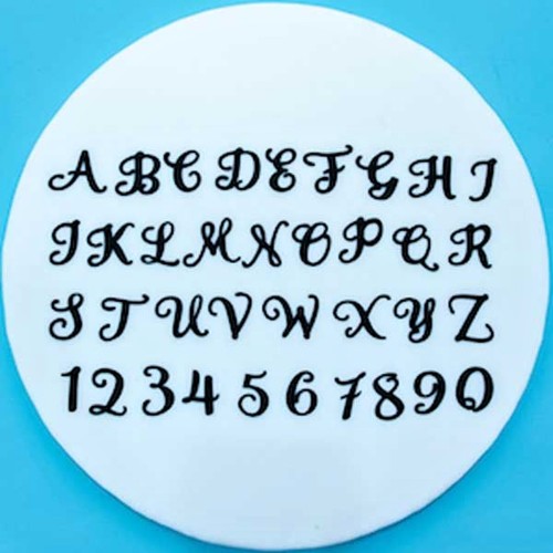 FMM Swirly Alphabet und Zahlen -  2-2,5cm