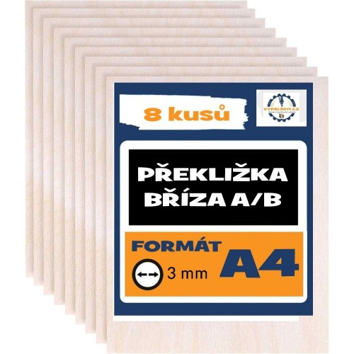 Sklejka Brzoza AB/BB A4 - 8 szt.