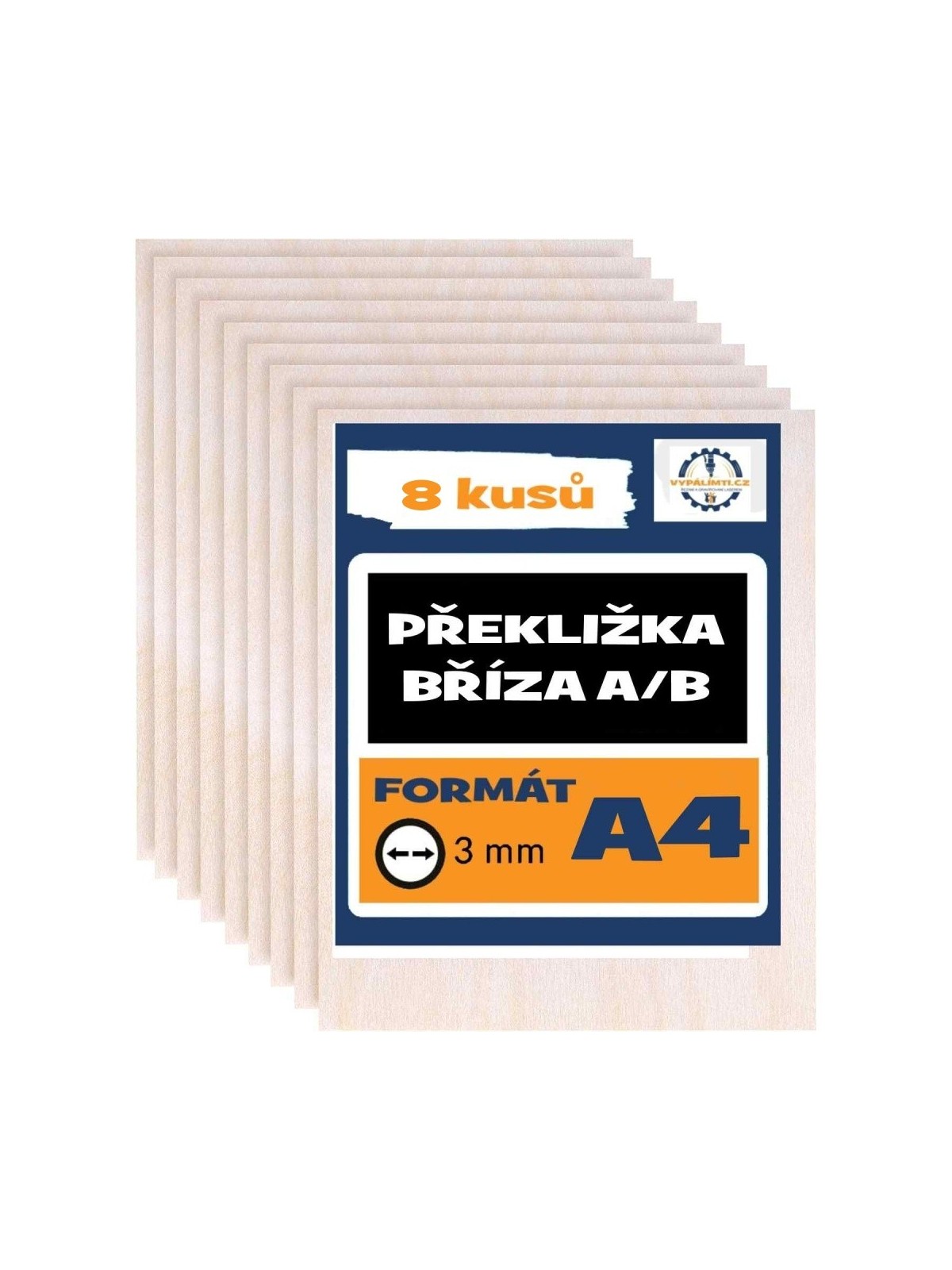 Birch Plywood AB/BB A4 - 8 pcs