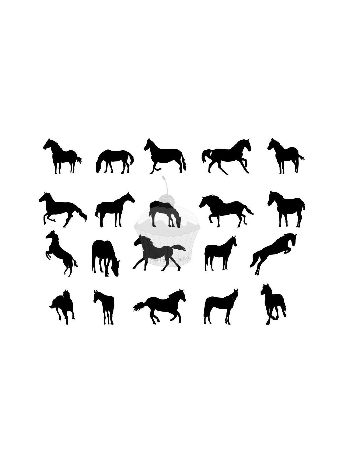 Papier jadalny „Konie” A4