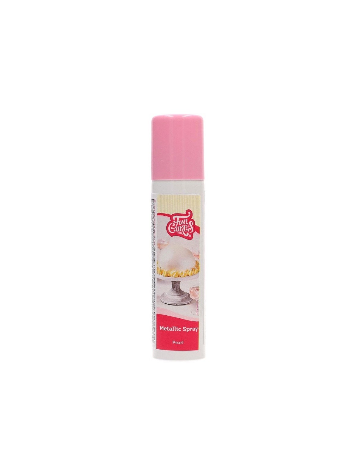 FunCakes metaliczny spray - perłowa biel - 100g