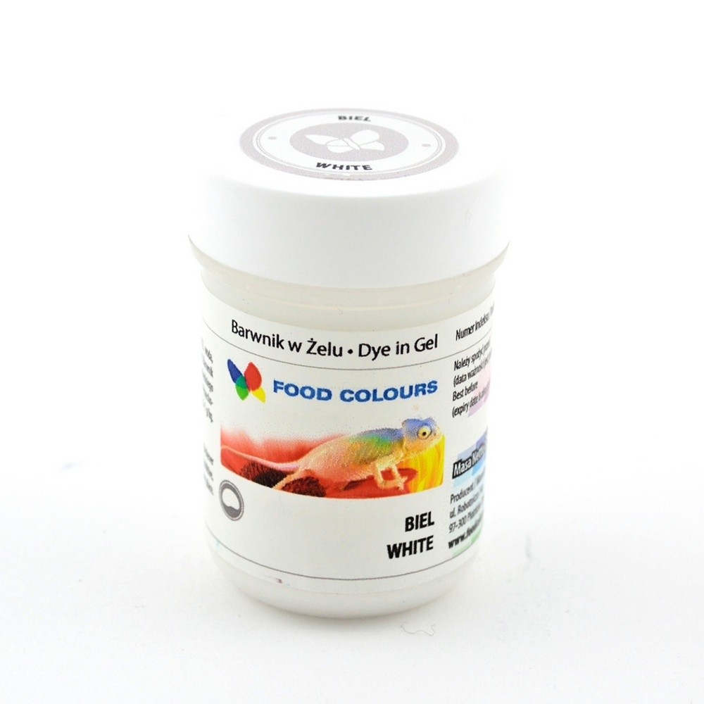 Food Colours - Gel Farbe weiss extra - extra weiß 35 g