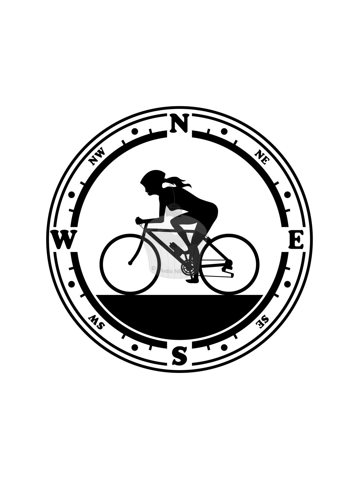 Edible paper "Female cyclist 1" - A4
