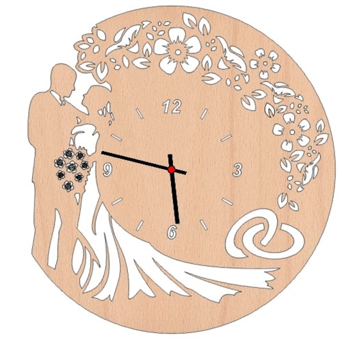 Wall clock - Wedding