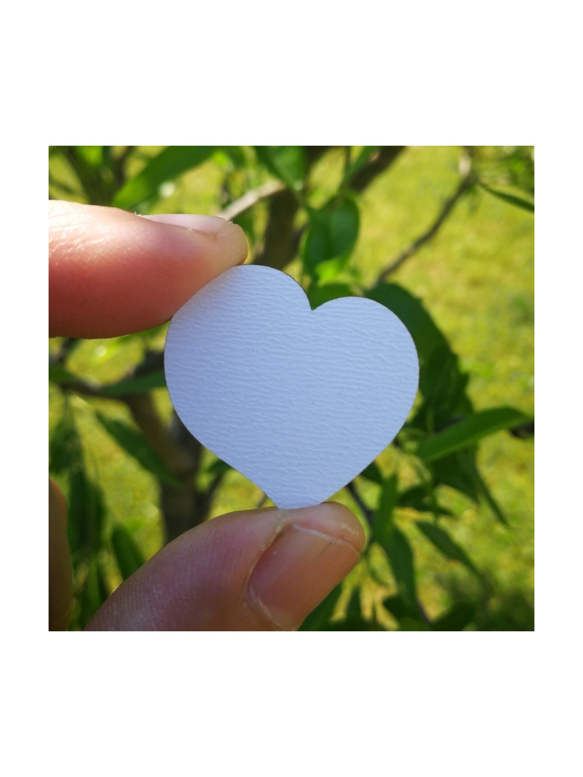 Slanted heart - 3cm/20 pcs