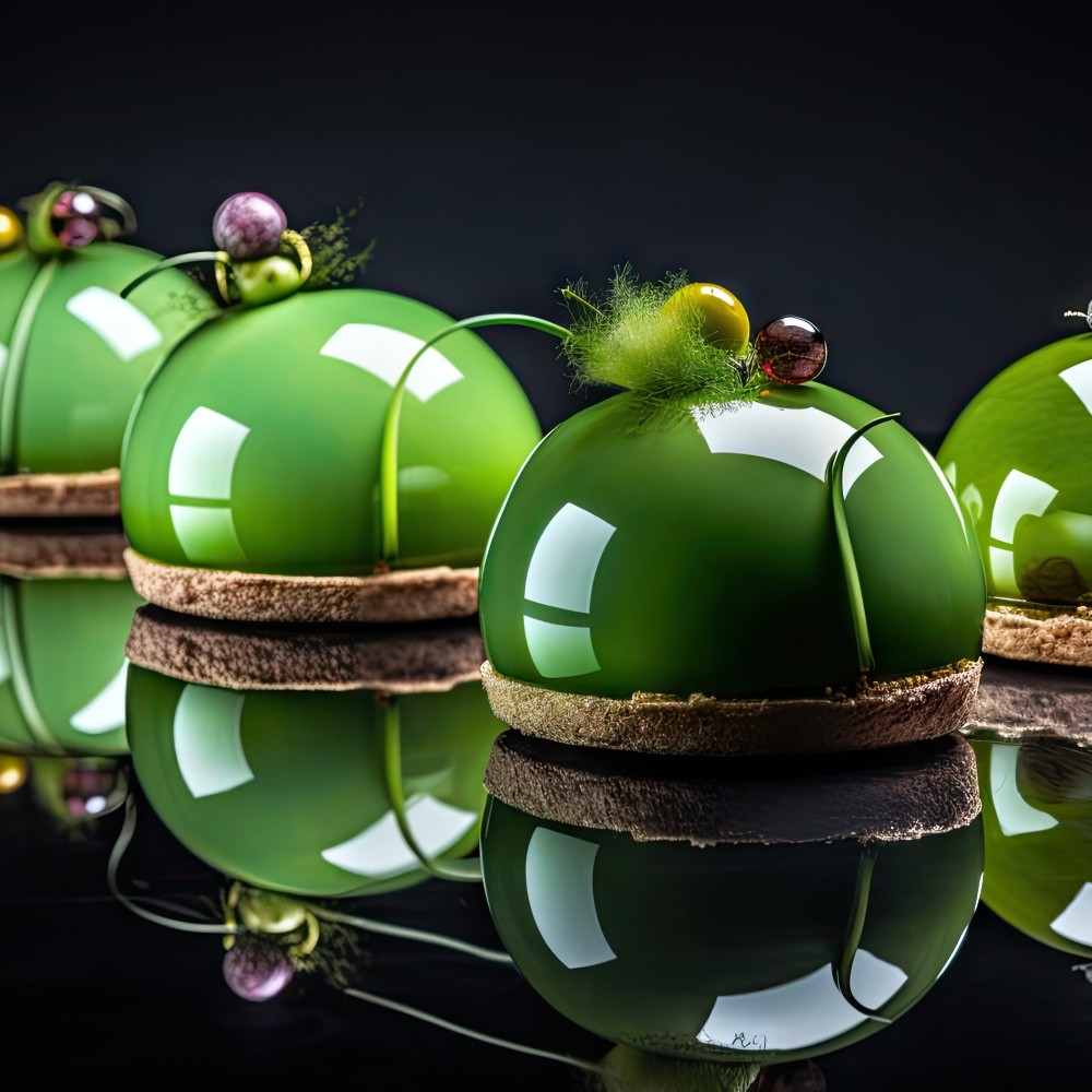 MIRALL mirror glaze with high gloss - Kiwi - 250g