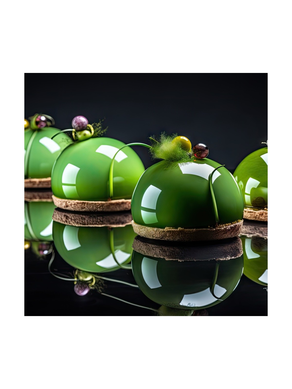 MIRALL mirror glaze with high gloss - Kiwi - 250g