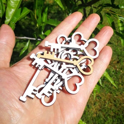 Schlüssel – 6,5 cm/10 Stück