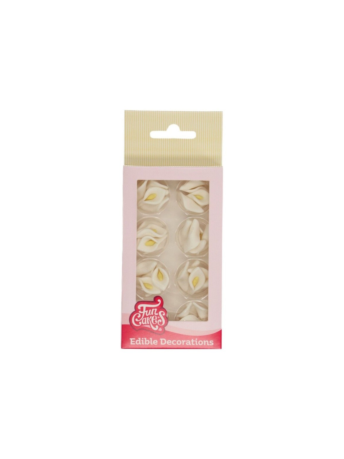 FunCakes Dekoracja cukrowa - white Calla - biała kalia 24szt