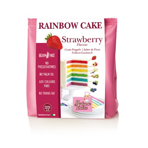 Madame Loulou - Regenbogenkuchen - Erdbeere - 100g