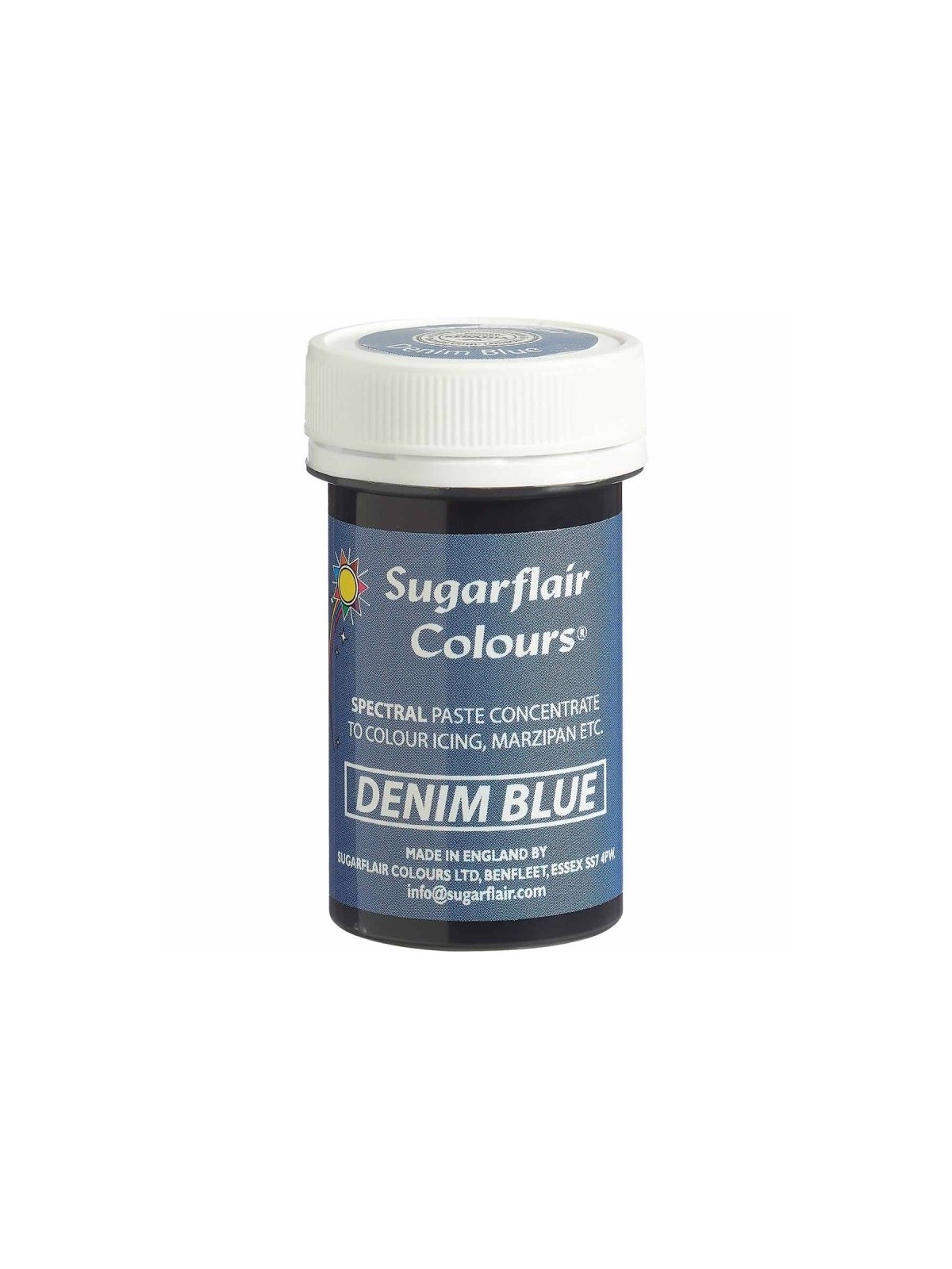 Sugarflair Spectral gélová farba - Denim Blue - 25g