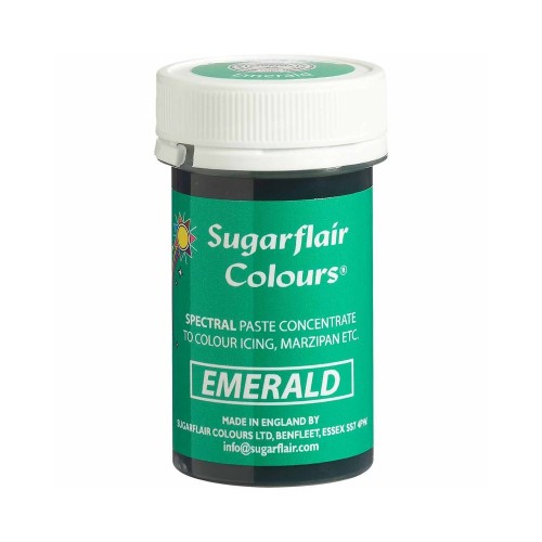 Farba żelowa Sugarflair Spectral - Szmaragd - 25g