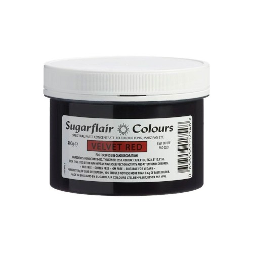 Sugarflair paste color - gel color Red Velvet XXL - 400g