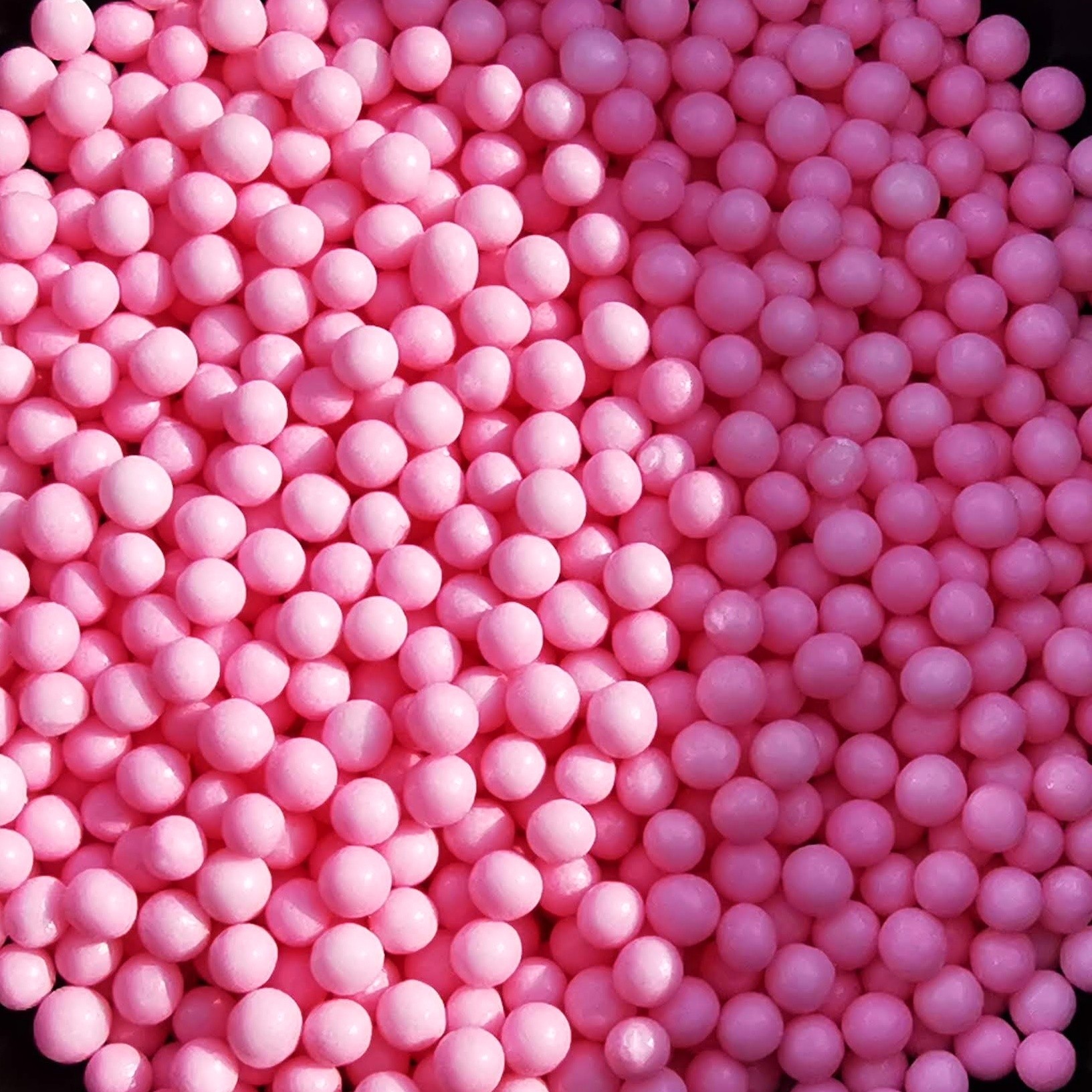 Cukrové perličky 4mm - růžové 100g