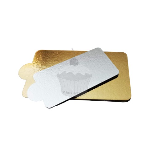 Mousepad for a computer mouse - gold / silver - rectangle - 10 pieces