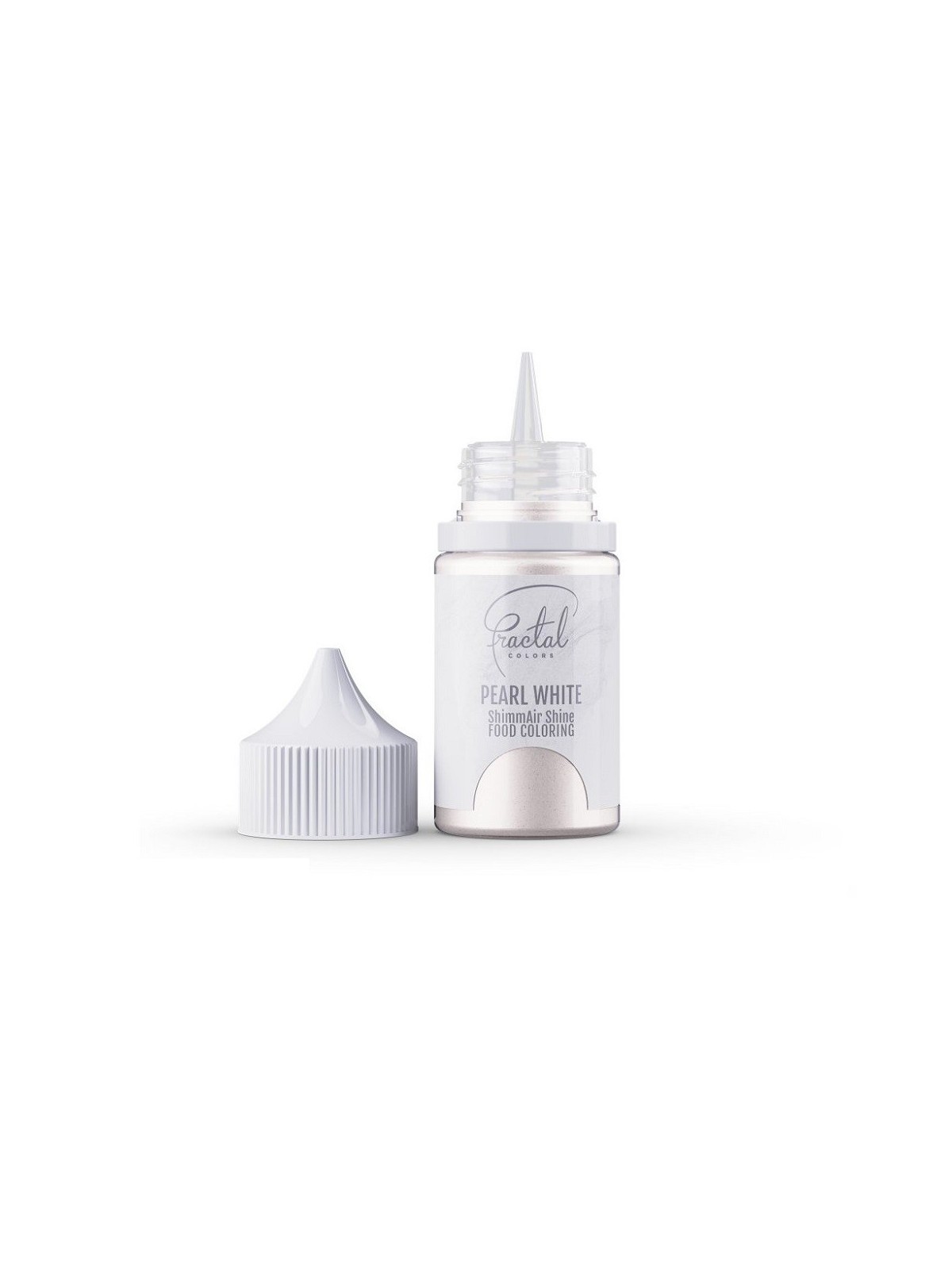 Airbrush Dekorativ perlmuttartige Flüssigfarbe Fractal - Pearl White (33 g)