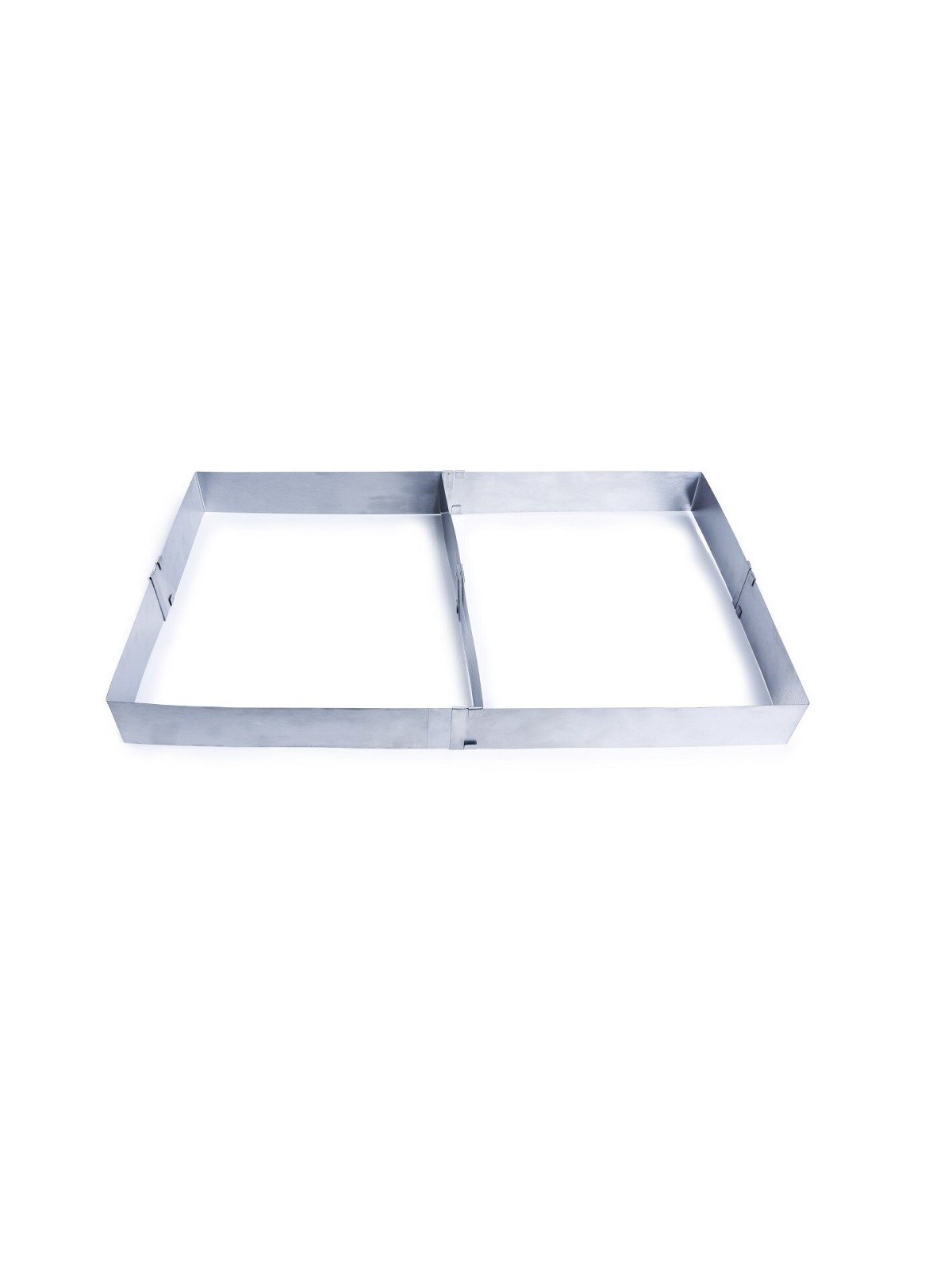 Adjustable cake pan with removable partition 28 to 53 cm