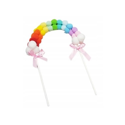 Arch-shaped pick for cake - colorful balloons