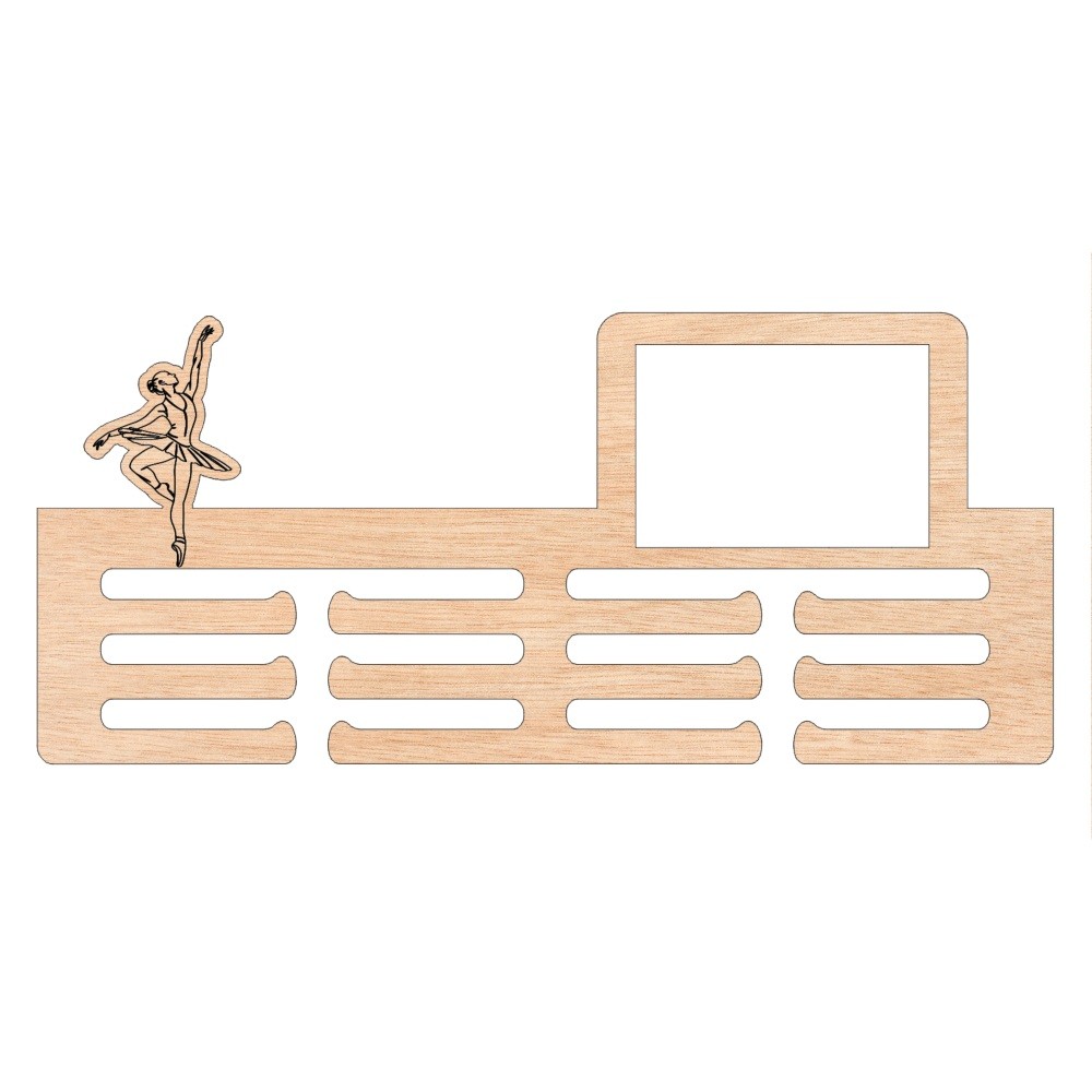 Wooden medal hanger - Ballet