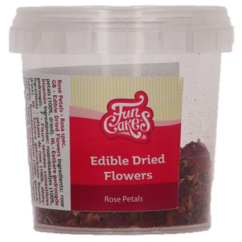 FunCakes Edible Dried Flowers - Rose Petals - 5g