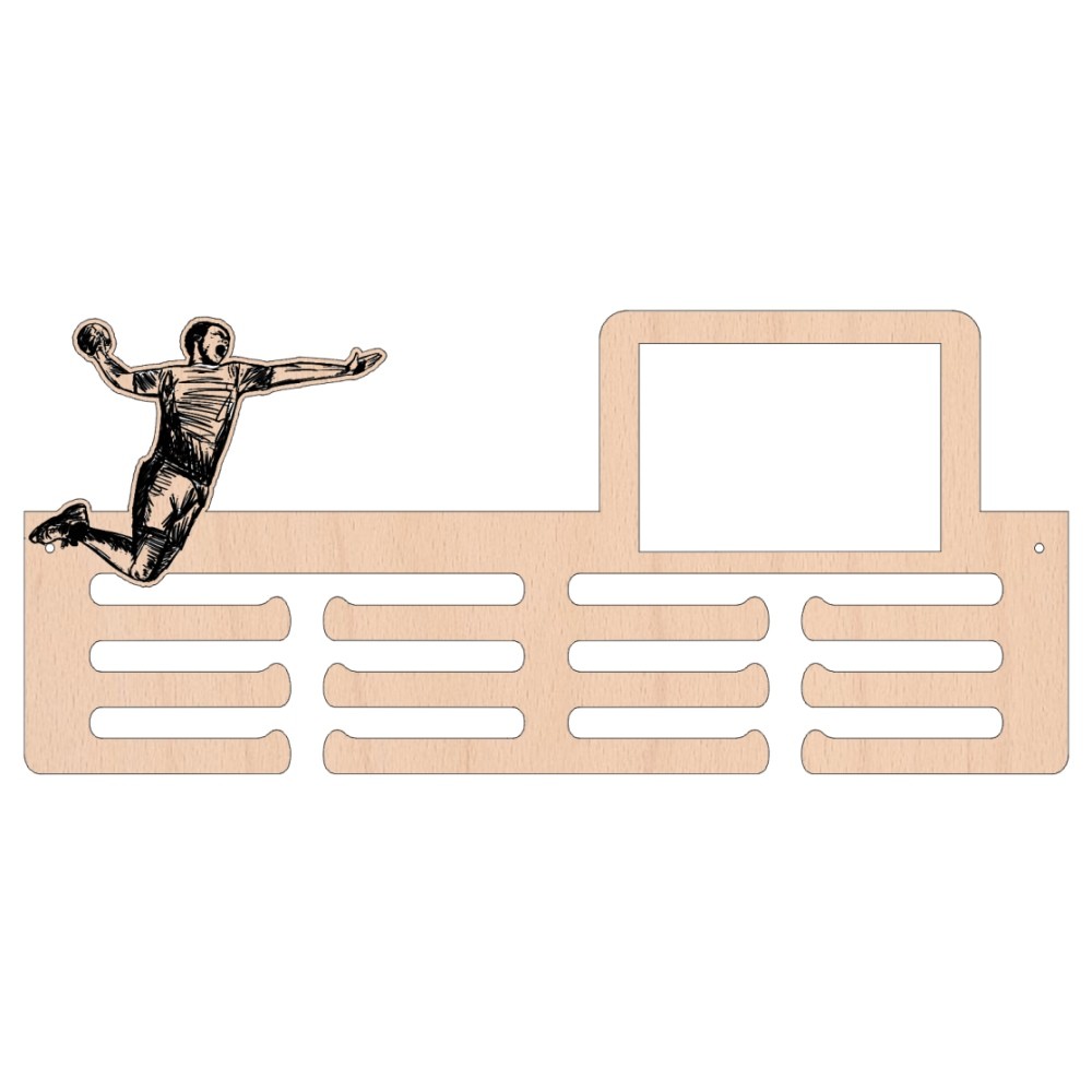 Wooden medal hanger - Handball