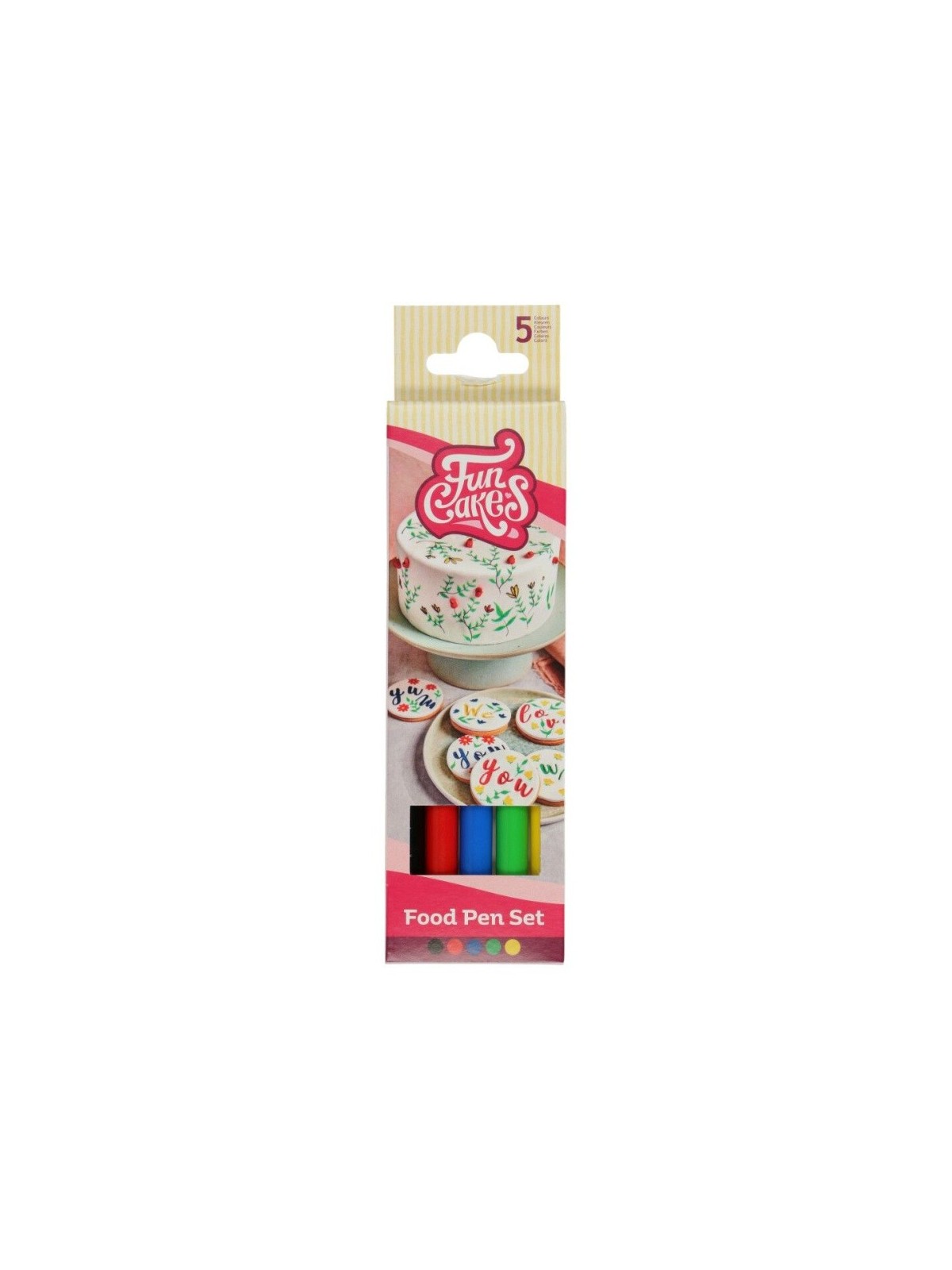 Marker do żywności FunCakes - Zestaw - 5 szt