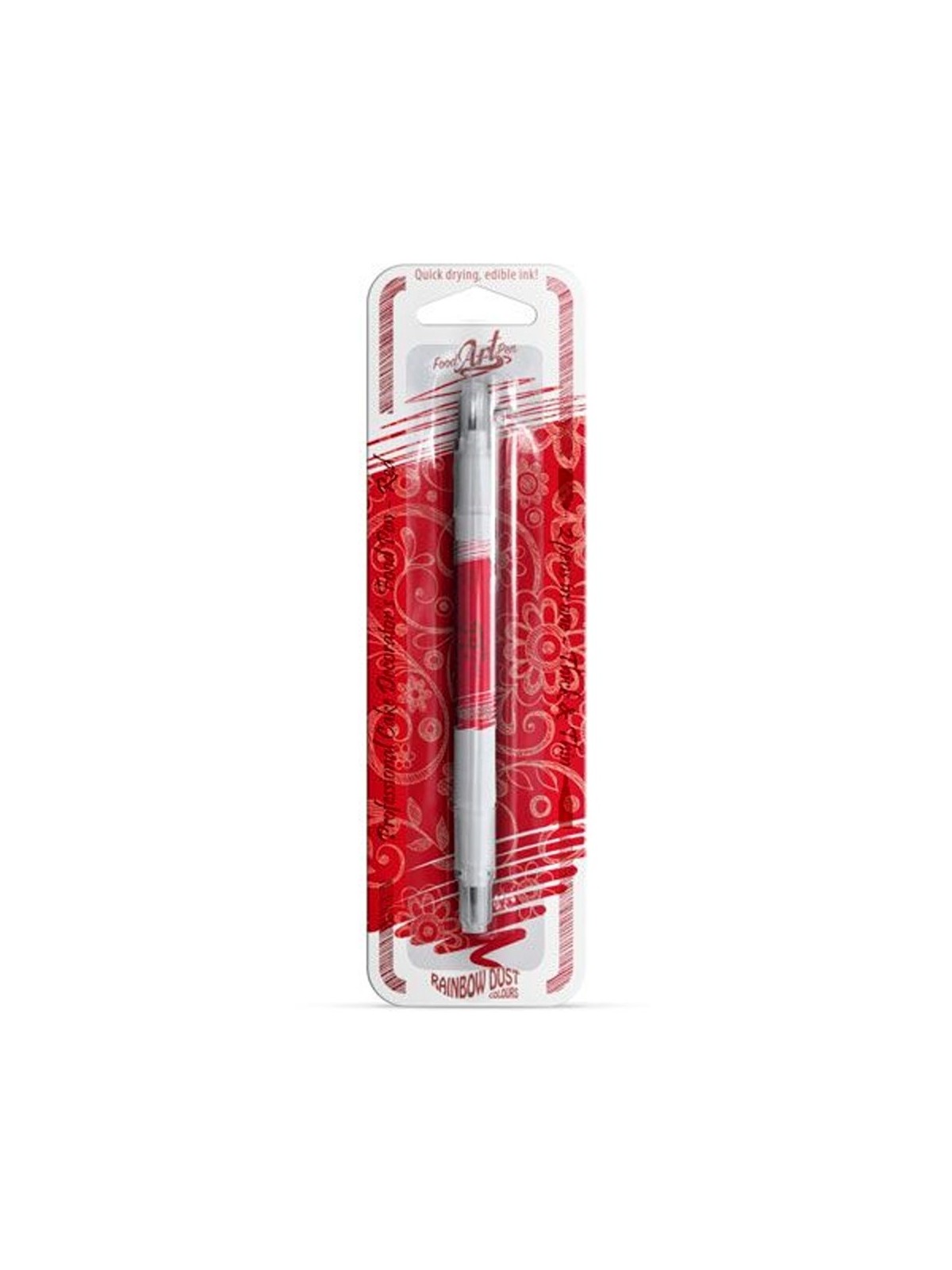 RD Double-sided edible marker - Red - red