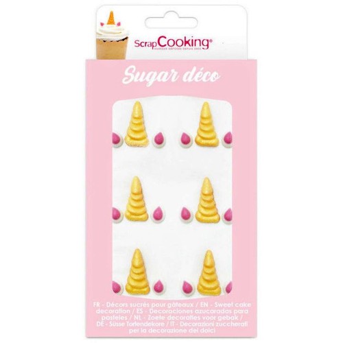 Scrapcooking Sugar Decoration Unicorn - Horn and Ears / 6