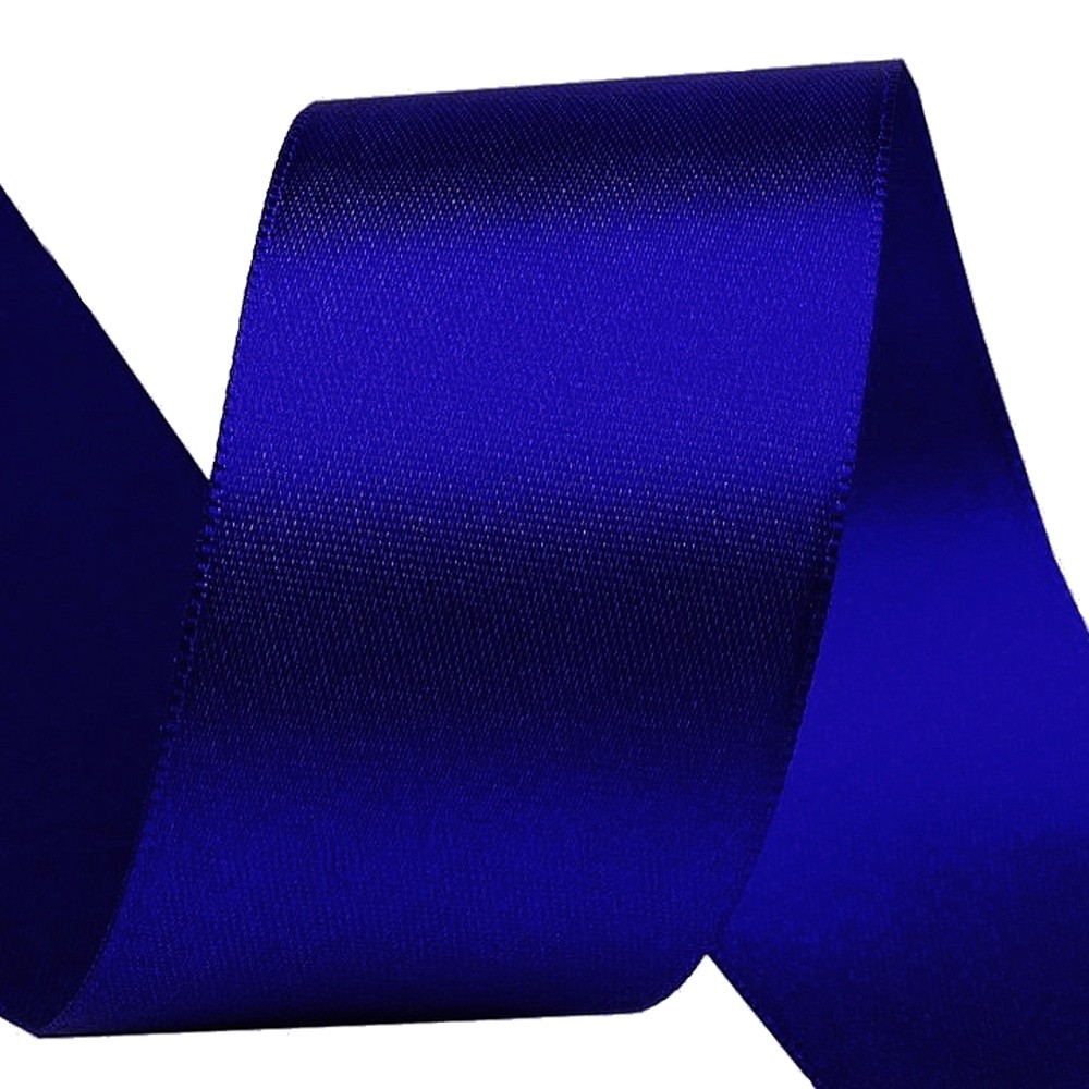 Satin ribbon - blue- 5m/ 40mm