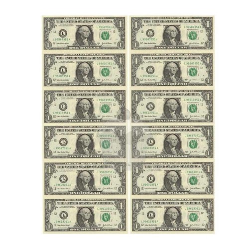 Essbares Papier "US-Dollar-Banknote" - A4