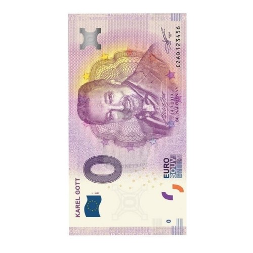 Essbares Papier "Banknote Karel Gott" - A4