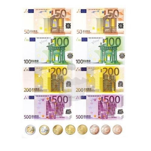Papier jadalny "Banknoty euro" - A4