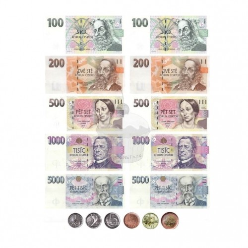 Edible paper "Czech koruna banknotes" - A4