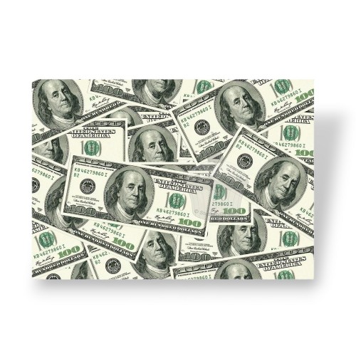 Edible paper "hundred dollar bills - wallpaper" - A4