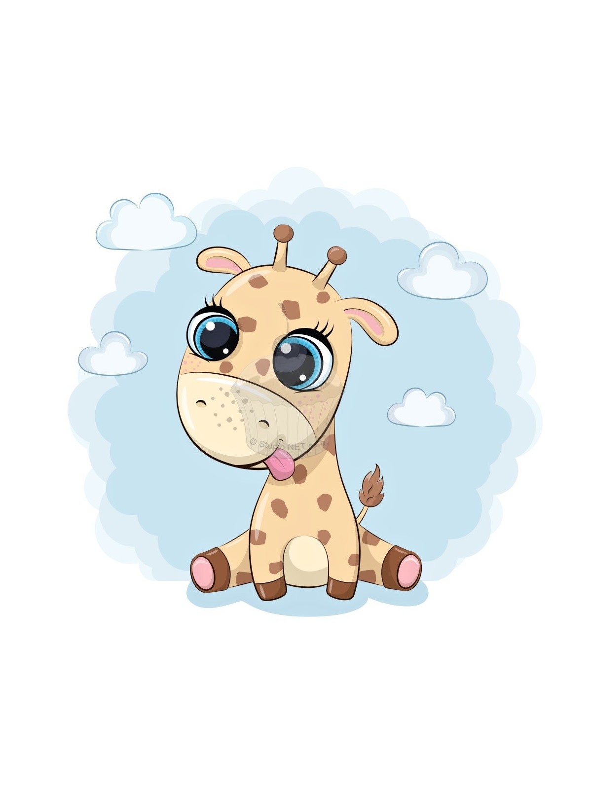 Essbares Papier "Giraffe Baby" A4