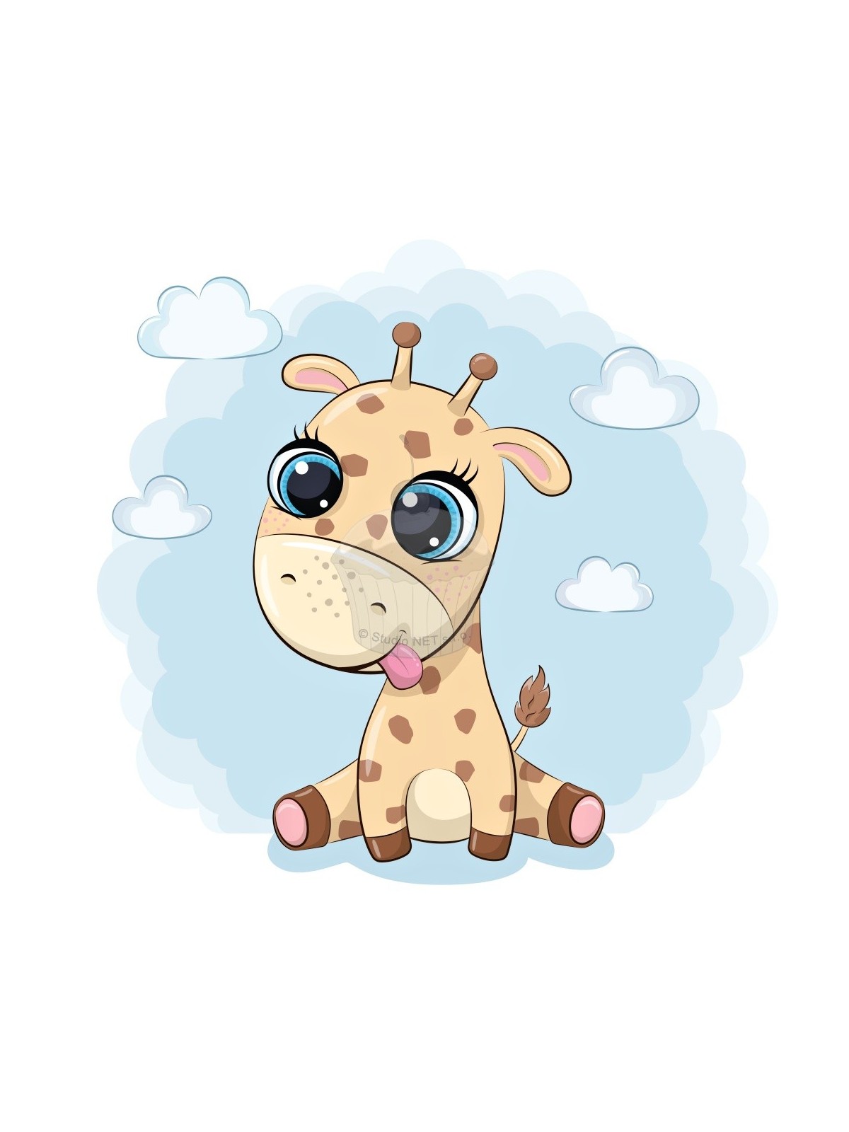 Jedlý papír "Žirafa baby" A4