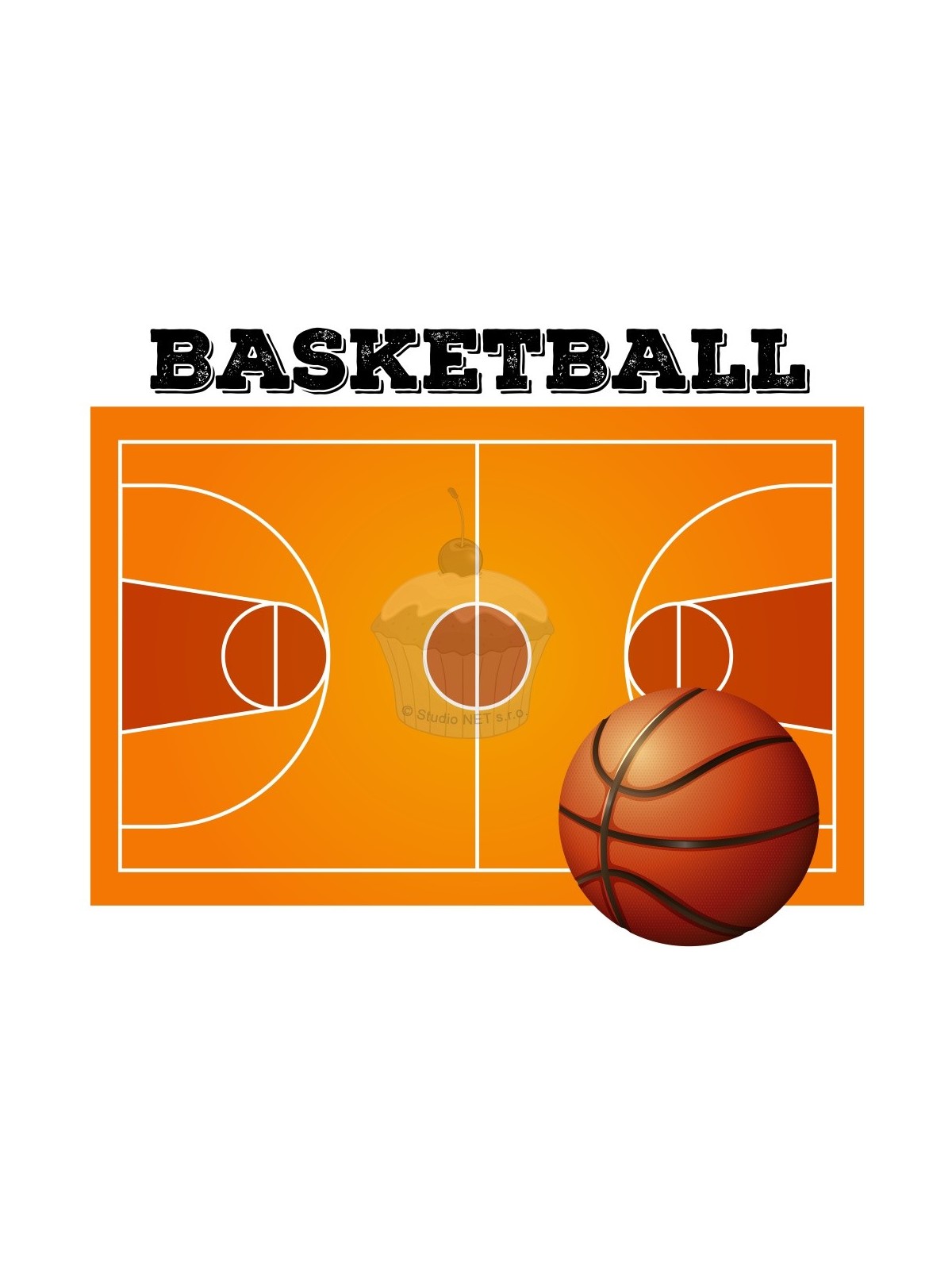 Edible paper "Basketball court 1" A4