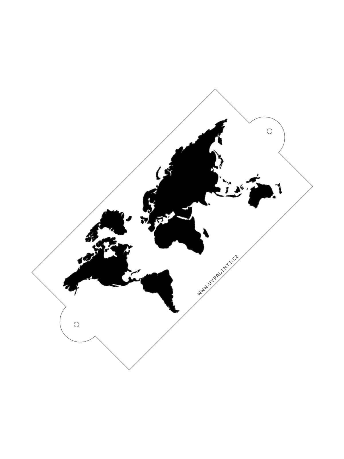 Stencil - world map