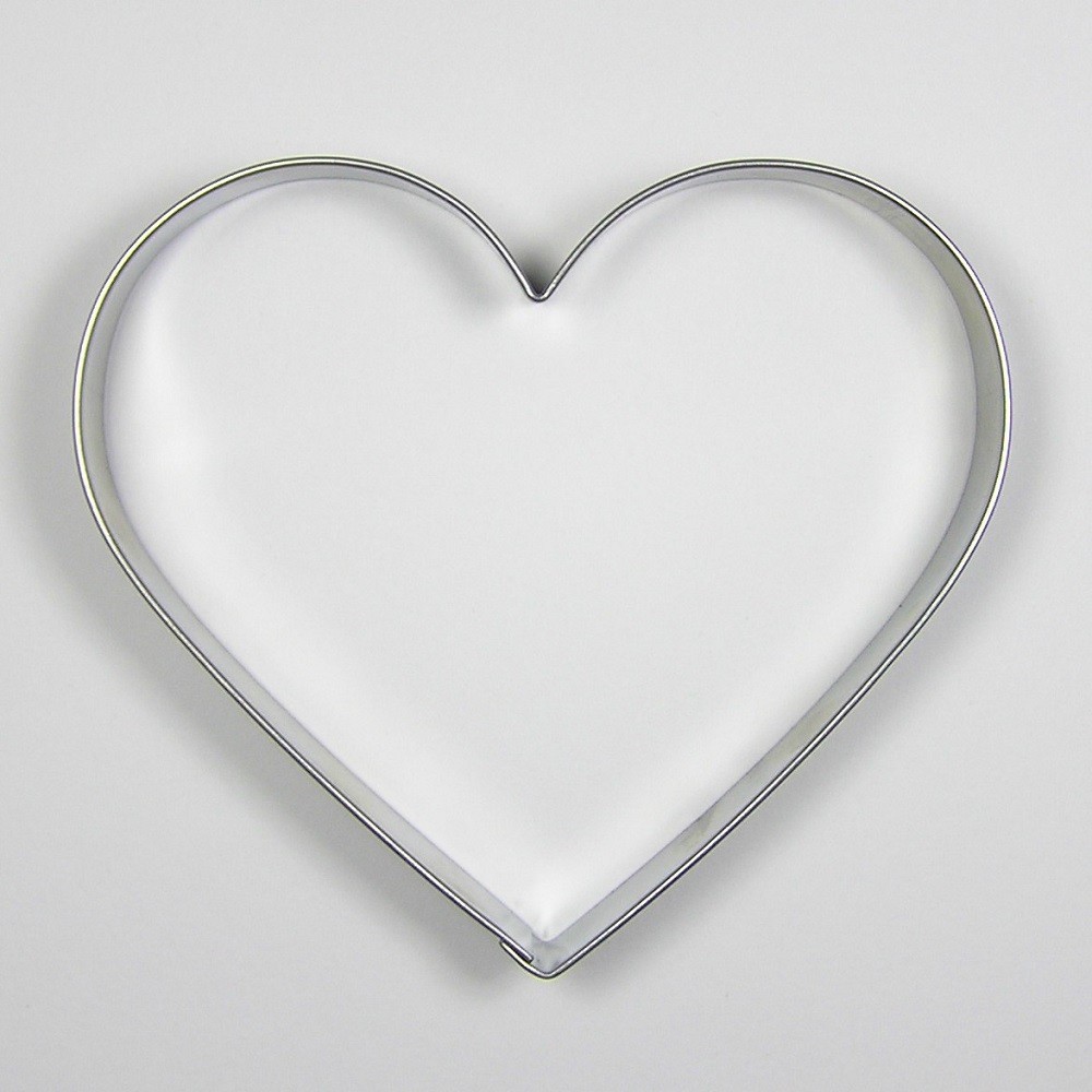 Ausstecher aus Edelstahl - Herz 9,5 cm