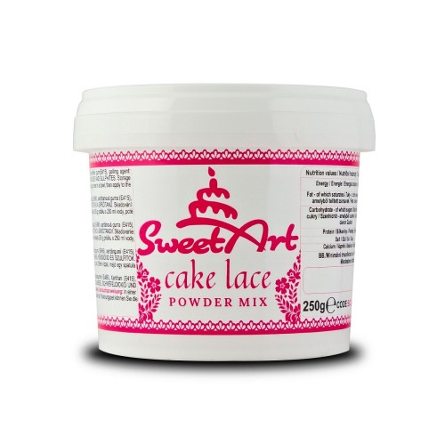 SweetArt cake Lace Powder - hmota na jedlou krajkou - biela - 250g