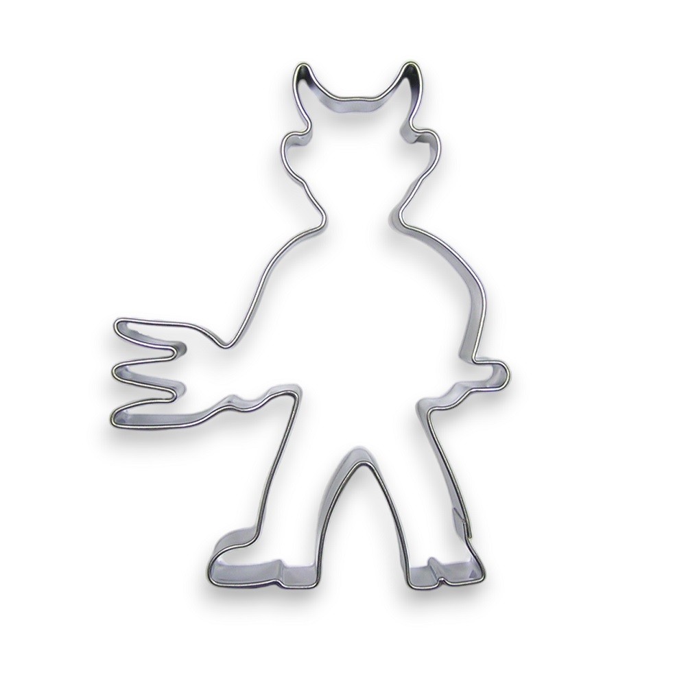 Stainless cookie cutter - Devil