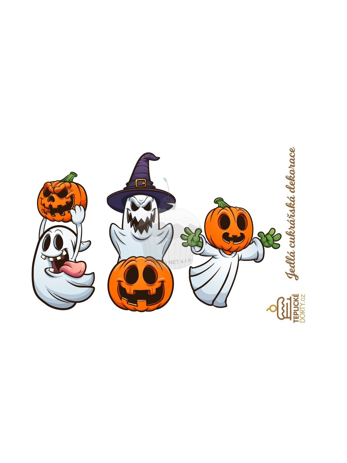 Chocolate Transfer Sheet (Halloween) Edible for Decorations A4 Size