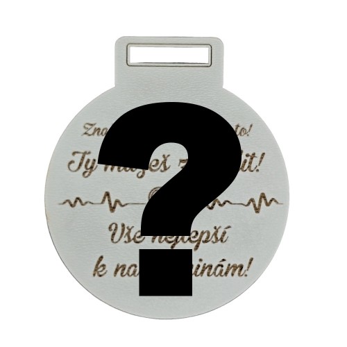 Narozeninová medaile - značka s číslem a textem
