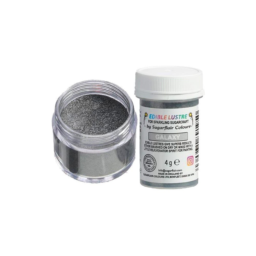 Sugarflair Edible Lustre Powder - Silver - Galaxy 4g