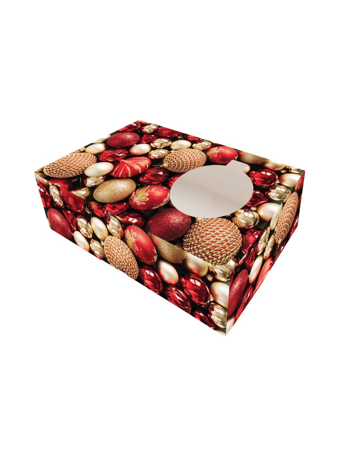 Cookie box - Christmas red - 25 x 15 x 7cm