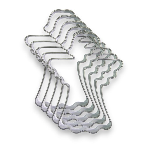 500 pieces - Stainless Steel Cookie Cutter - Angel II